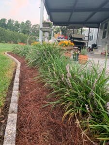 Pine Needle Mulch Bales For Sale, HLA Lawn Services Hessmer Louisiana